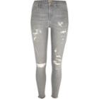 River Island Womens Wash Ripped Molly Jeggings