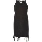 River Island Womens Washed Tied Neck Denim Dress