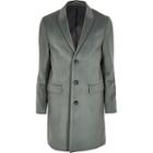 River Island Mens Single Breasted Overcoat