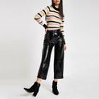 River Island Womens Multi Stripe Crew Neck Jumper