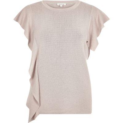 River Island Womens Frill Front Top