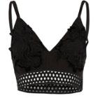 River Island Womens Lace Applique Mesh Band Bralet