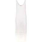 River Island Womens White Burnout Fringe Trimk Dress