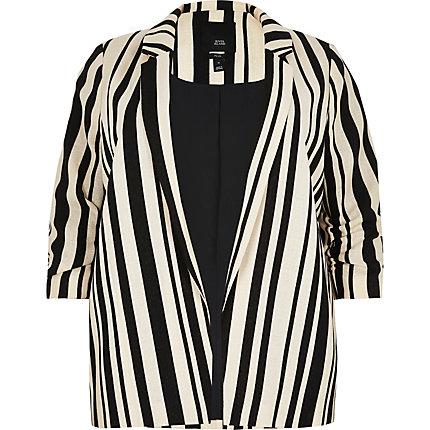River Island Womens Plus Stripe Blazer