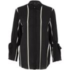 River Island Womens Stripe Print Tie Sleeve Shirt