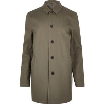 River Island Mens Smart Button Up Overcoat