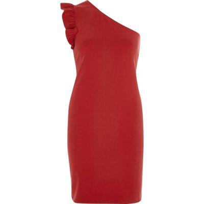 River Island Womens Frill One Shoulder Top
