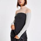 River Island Womens Colour Block Turtle Neck Jumper