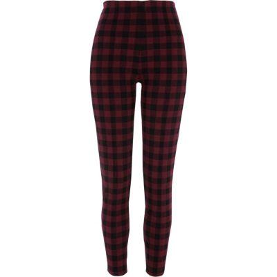 River Island Womens Check Leggings