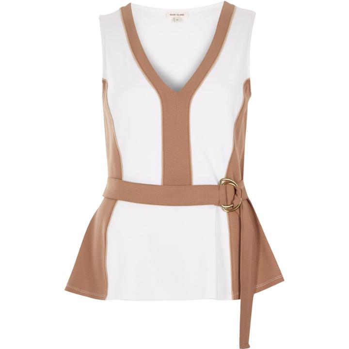 River Island Womens Peplum D-ring Top
