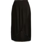 River Island Womens Wrap Front Pleated Midi Skirt