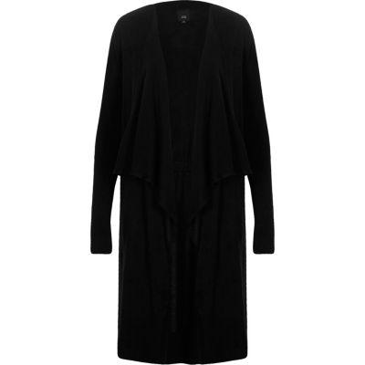 River Island Womens Fallaway Collar Longline Cardigan
