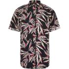 River Island Mens Only And Sons Leaf Print Slim Fit Shirt