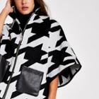 River Island Womens Houndstooth Cape Jacket