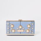 River Island Womens Pearl Embellished Clip Top Purse