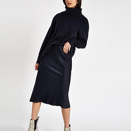 River Island Womens Bias Cut Midi Skirt