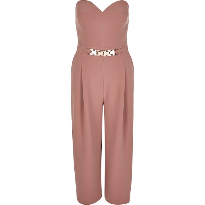 River Island Womens Bandeau Culotte Jumpsuit