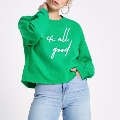 River Island Womens 'it's All Good' Print Jumper