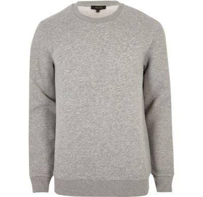 River Island Mensbig & Tall Marl Crew Neck Sweatshirt