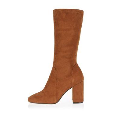 River Island Womens Stretch Calf High Boots