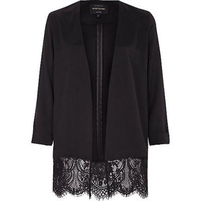 River Island Womens Lace Hem Duster Coat