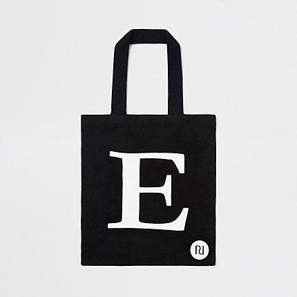 River Island Womens 'e' Initial Shopper Tote Bag