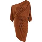 River Island Womens Ruched Side Batwing Sleeve Midi Dress