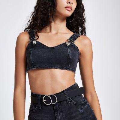 River Island Womens Denim Bralette