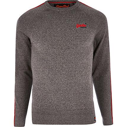 River Island Mens Superdry Tape Sweatshirt