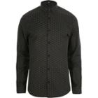 River Island Mens Geo Jacquard Slim Fit Shirt