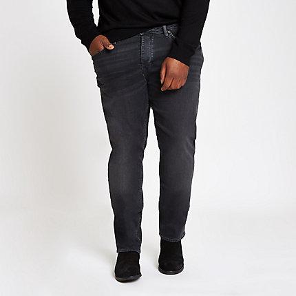 River Island Mens Big And Tall Wash Dylan Slim Fit Jeans