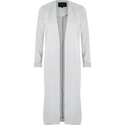 River Island Womens Satin Lace Trim Duster Jacket
