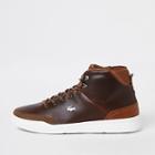 River Island Mens Lacoste Leather Hi Top Sneakers