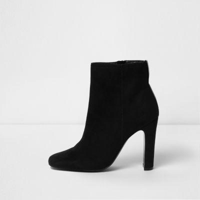 River Island Womens Square Toe Wide Fit Ankle Boots