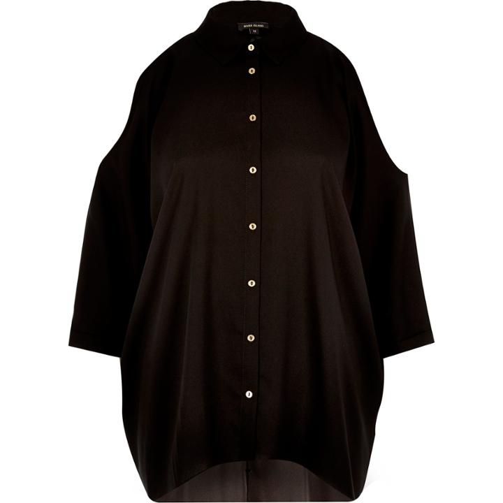 River Island Womens Cold Shoulder Shirt