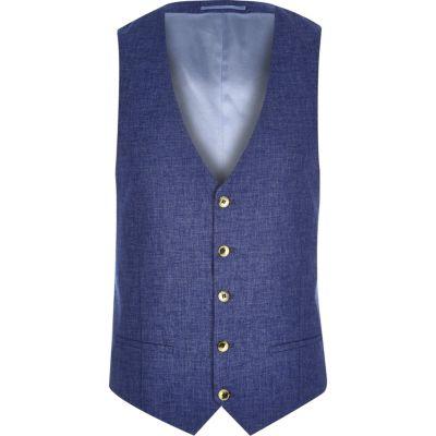 River Island Mens Linen Vest