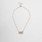 River Island Womens Gold Colour Double Coin Necklace