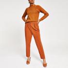River Island Womens Pleated Tapered Trousers