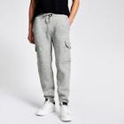 River Island Mens Ribbed Joggers