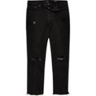 River Island Mens Ripped Dean Straight Jeans