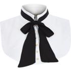 River Island Womens White Floppy Bow Collar Bib