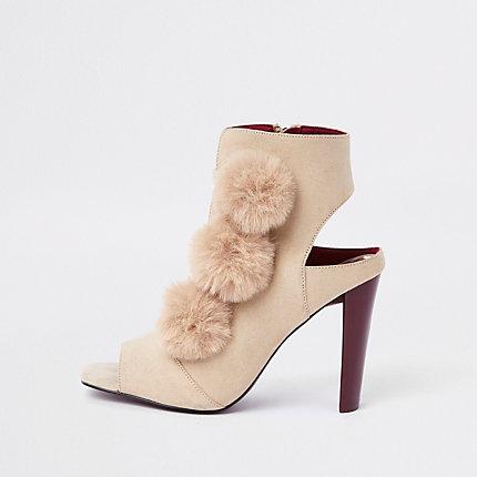 River Island Womens Pom Pom Shoe Boots