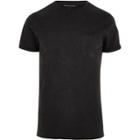 River Island Mens Washed Slim Fit Crew Neck T-shirt