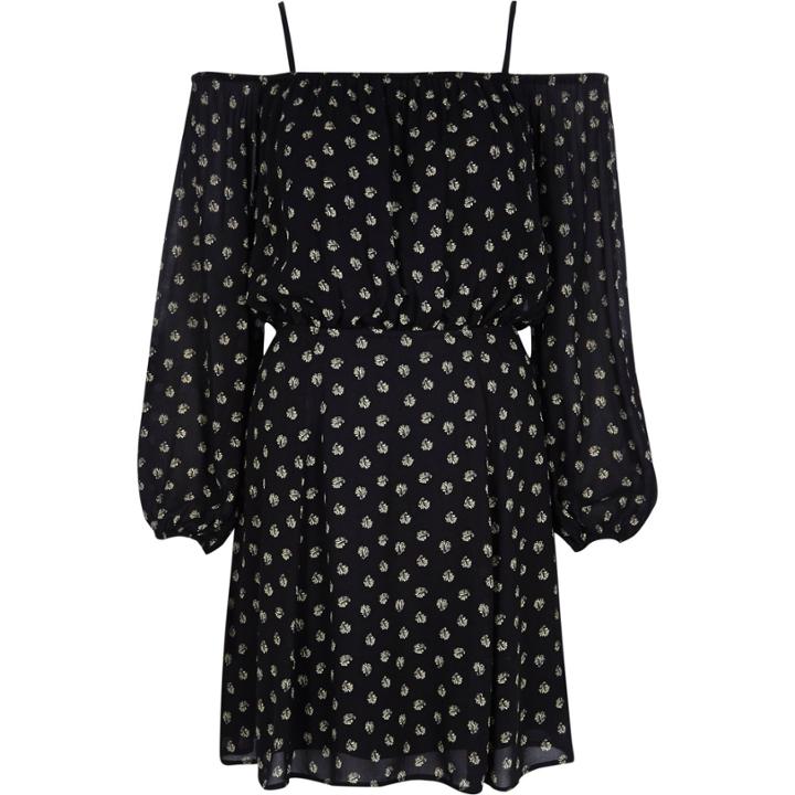 River Island Womens Floral Print Bardot Boho Dress