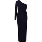 River Island Womens Rib One Shoulder Tie Waist Maxi Dress