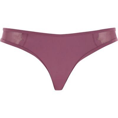 River Island Womens Mesh Scallop Bikini Bottoms