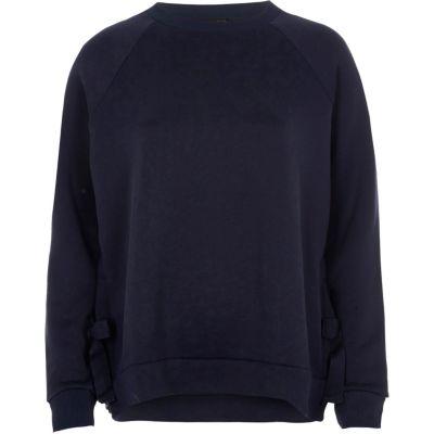 River Island Womens Tie Hem Sweatshirt