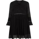 River Island Womens Plus Lace Bell Sleeve Smock Dress