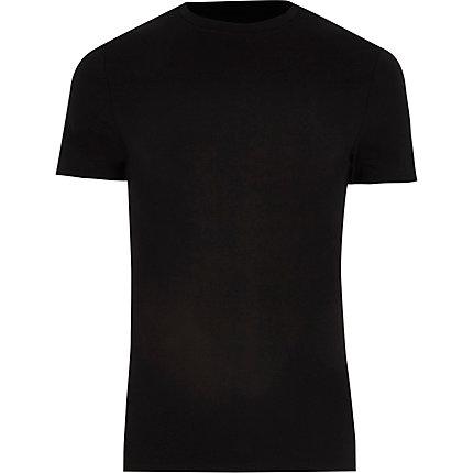 River Island Mens Muscle Fit Crew Neck T-shirt Multipack