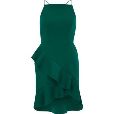 River Island Womens Frill Hem Bodycon Dress